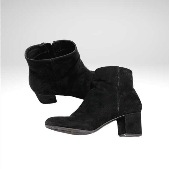 Black Kitten Heel Booties - Picture 2 of 2